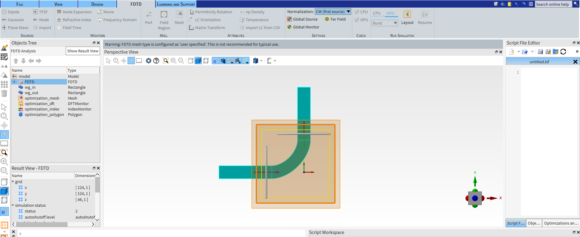 L-bend initial project