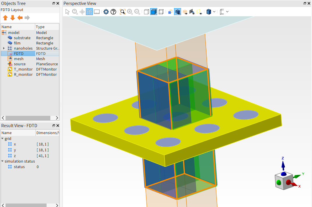 Simulation setup